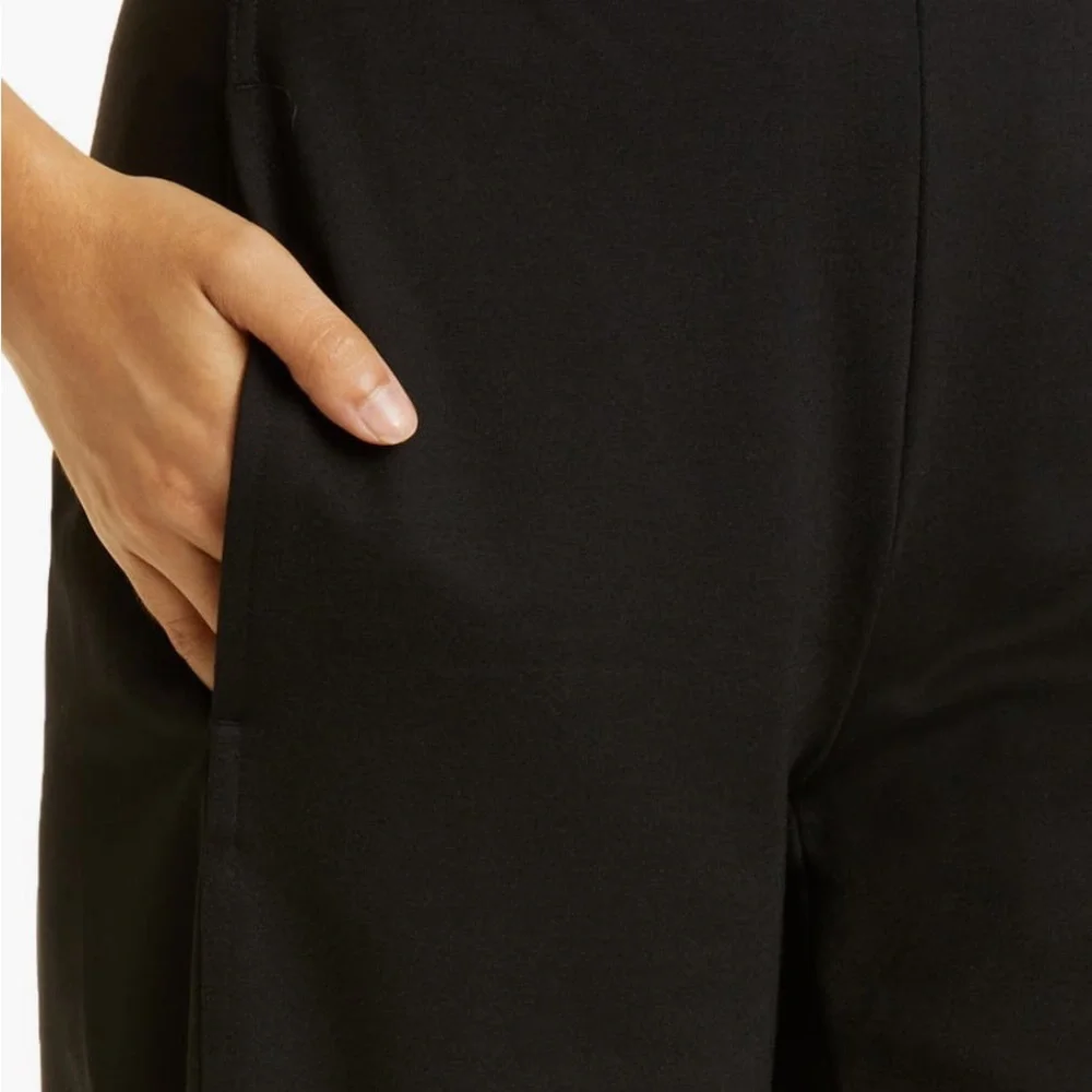 Eileen Fisher Dressy Flex Ponte  Black Lantern Ankle Pant SP NWT - Picture 3 of 9